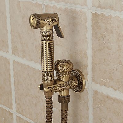 Гигиенический душ бронзовый в античном стиле